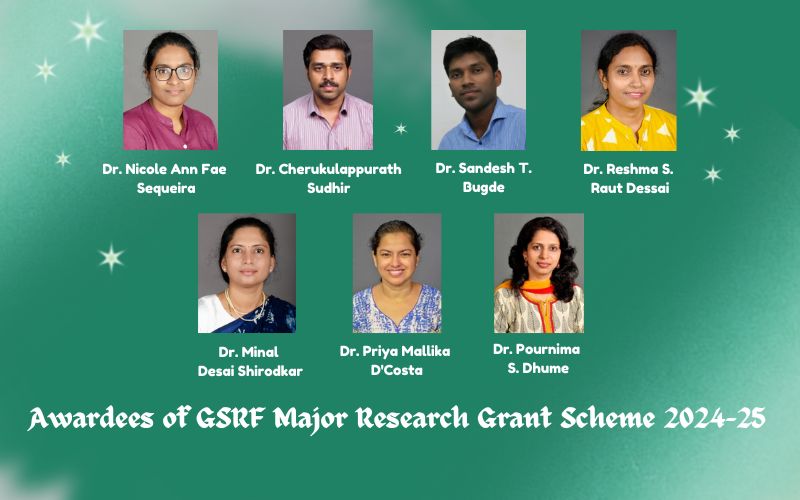 Awardees of GSRF Major Research Grant Scheme 2024-25