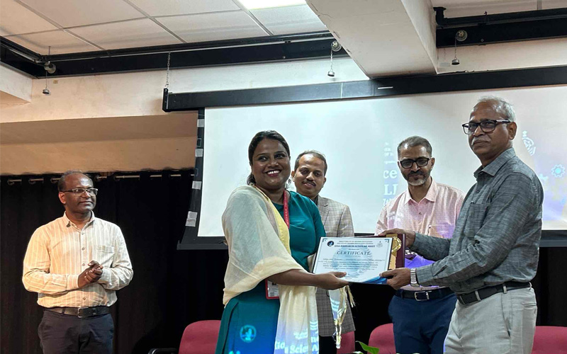 Best poster presentation award at the Goa Research Scholar Meet 2025 (Sociology)