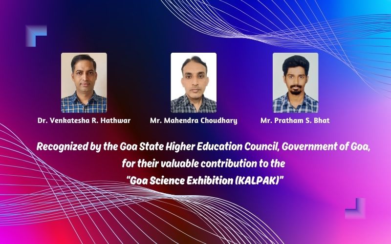 Goa State Higher Education Council, GoG for contribution to Goa Science Exhibition (KALPAK) - SPAS