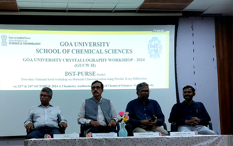 Goa University Crystallography Workshop - 2024 (GUCW-II) at SCS