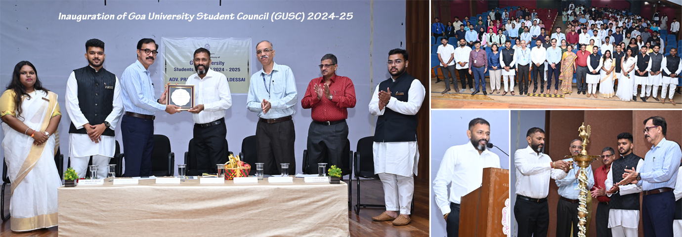 Inauguration of Goa University Student Council (GUSC) 2024-25