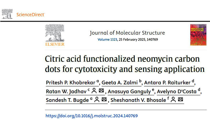 Journal of Molecular Structure. 1323; 2025; ArticleID_140769