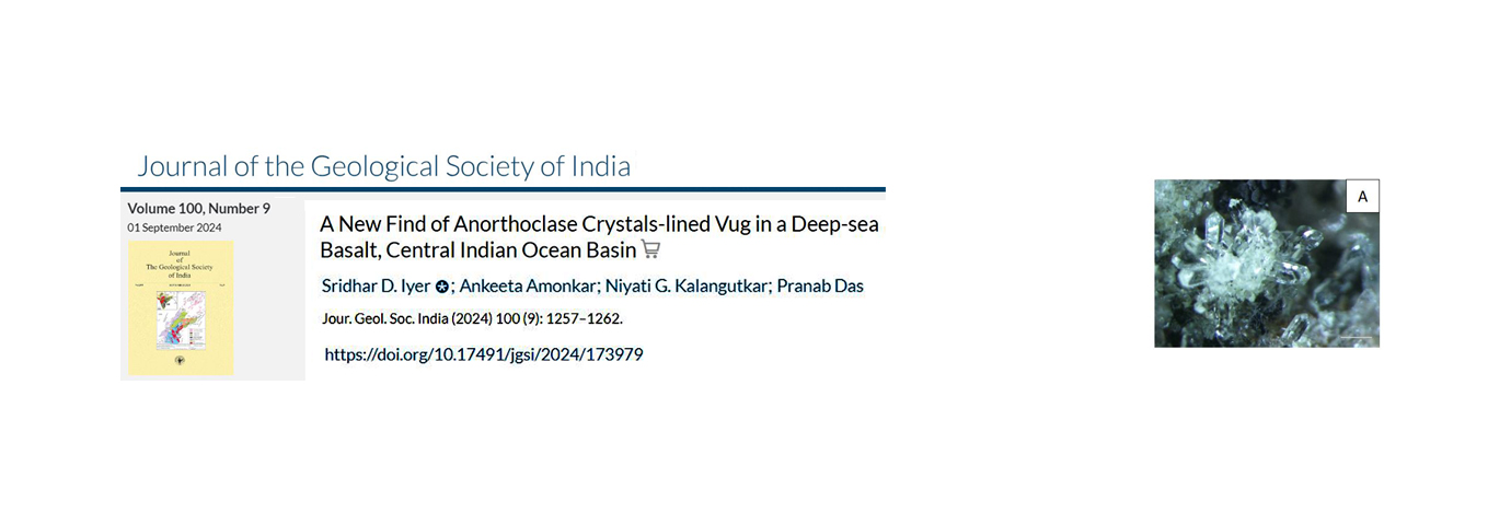 Journal of the Geological Society of India. 100(9); 2024; 1257-1262