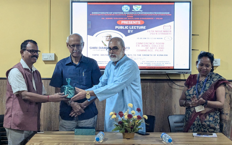 Public Lecture on “Historical Impediments to the Growth of Konkani” by Shri Damodar Mauzo - VRPP