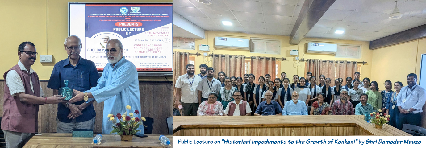 Public Lecture on “Historical Impediments to the Growth of Konkani” by Shri Damodar Mauzo - VRPP