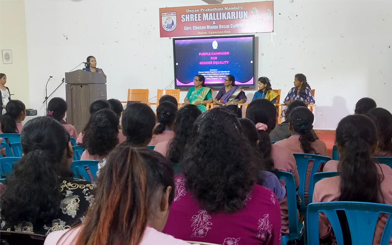 Purple campaign for Gender Equality at Shree Mallikarjun College - WS,DDKSSSBS