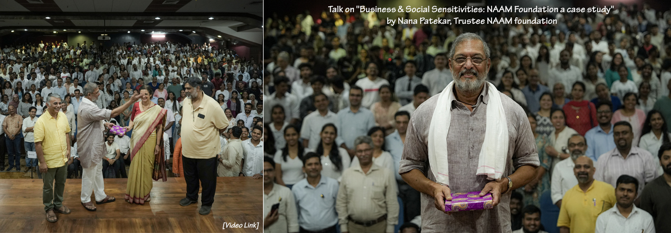 Talk on Business and Social Sensitivities: NAAM Foundation a case study by Nana Patekar