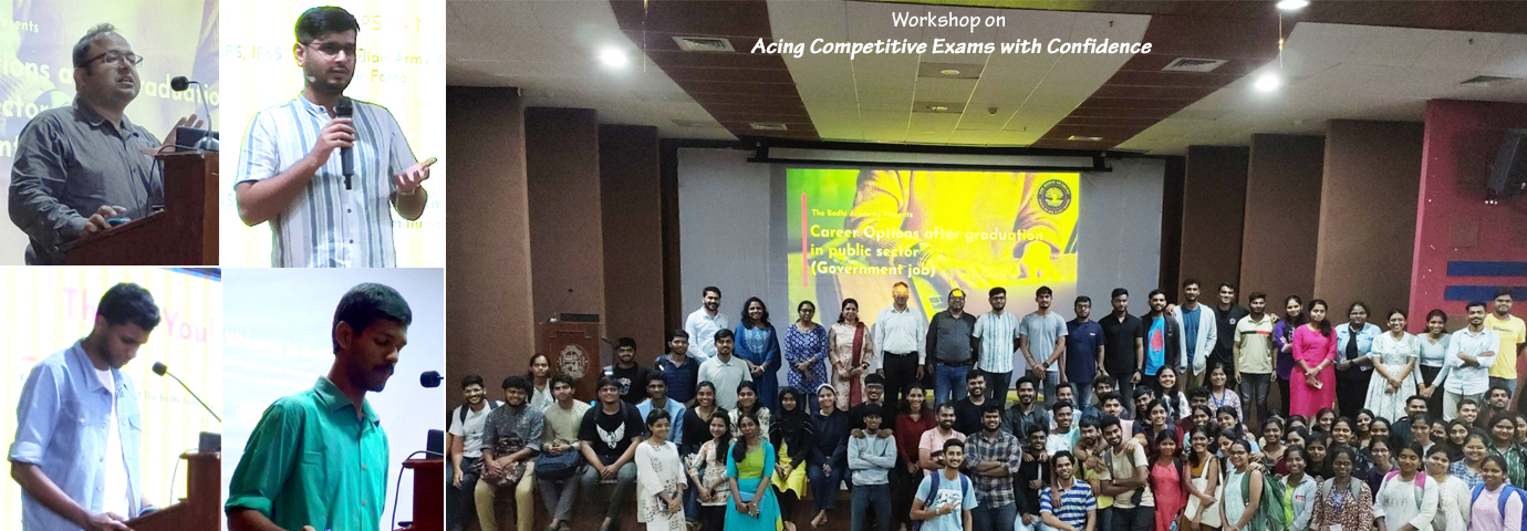 Workshop on Acing Competitive Exams with Confidence