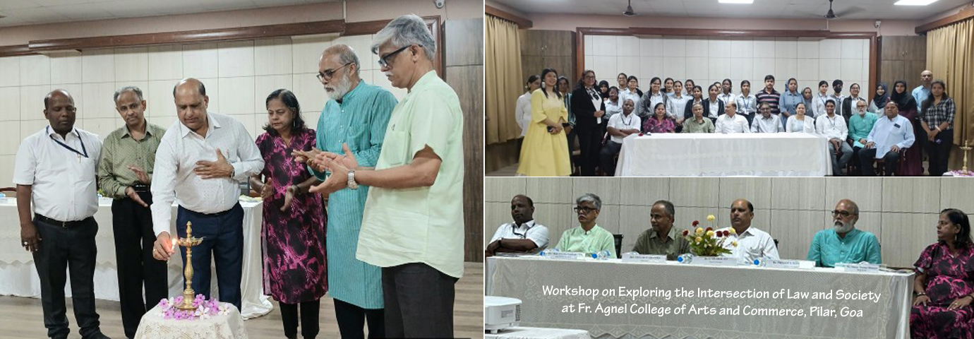 Workshop on Exploring the Intersection of Law and Society at Fr. Agnel College, Pilar