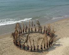 Performance Installation - Prayer to the ocean for sustaining the planet Earth